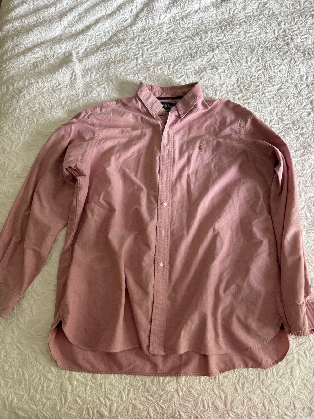 Ralph Lauren Men's Dusty Rose Button-Down Oxford Shirt